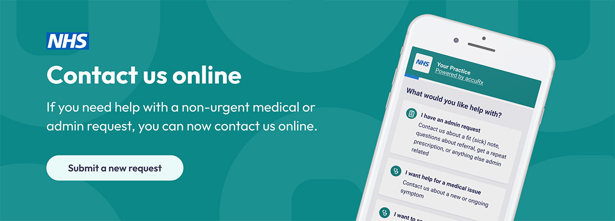 Contact us online via accurx